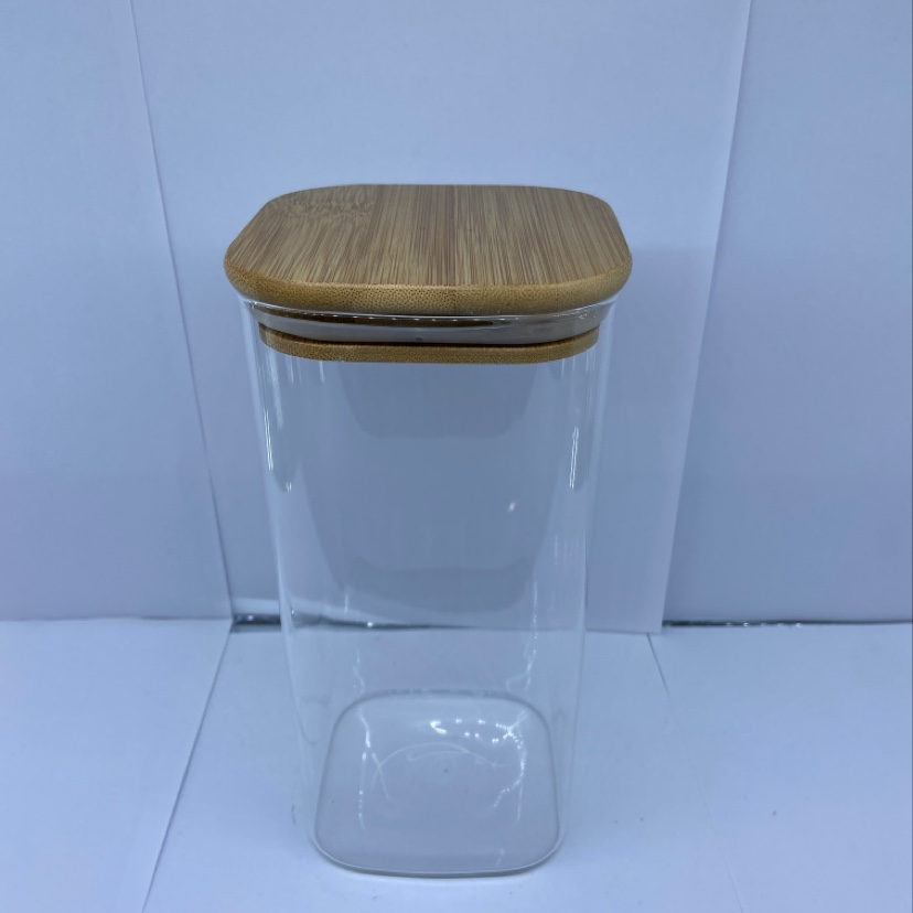High borosilicate glass square storage tank 1800 ml thumbnail