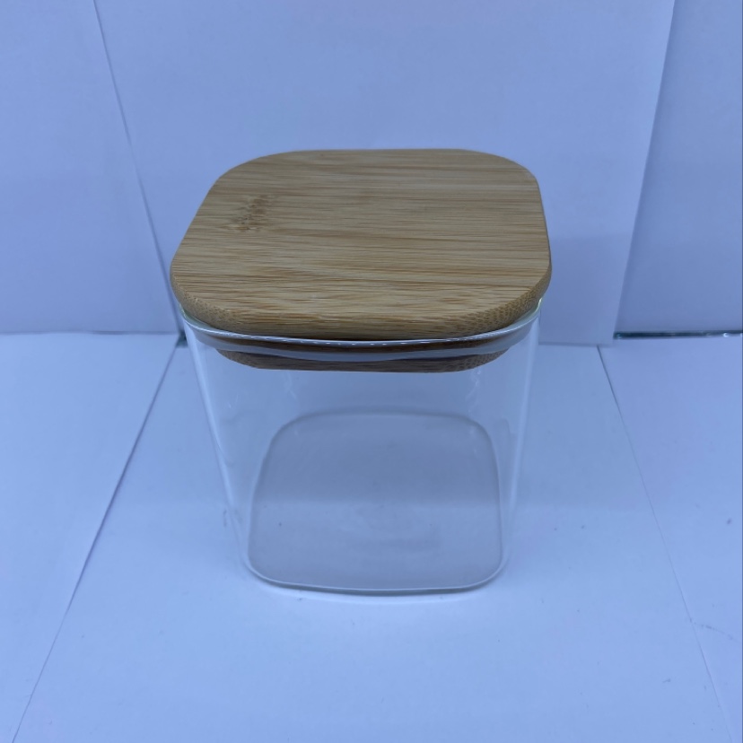 High borosilicate square glass storage tank 550 ml thumbnail
