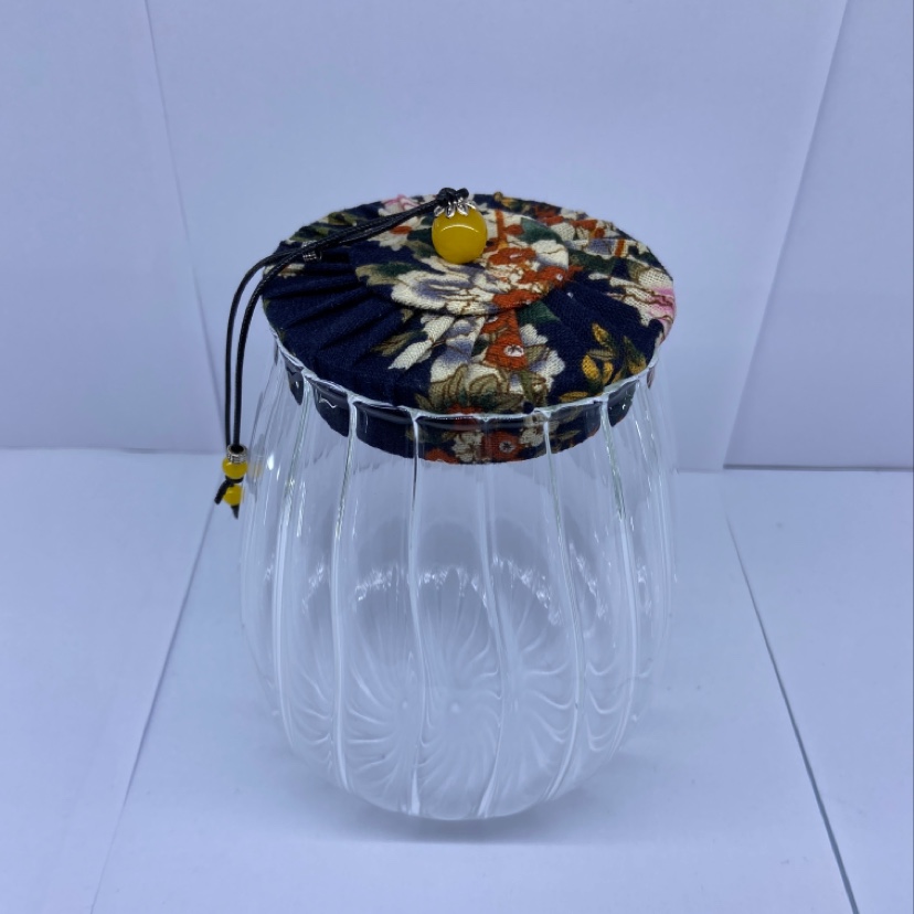 1200 ml high borosilicate glass tea canister