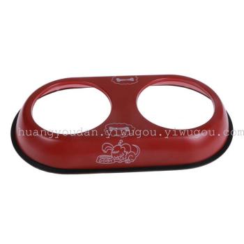 Dog food bowl, cat bowl, dog bowl, super model dog bowl, pet double bowl, double basin Application Scenario