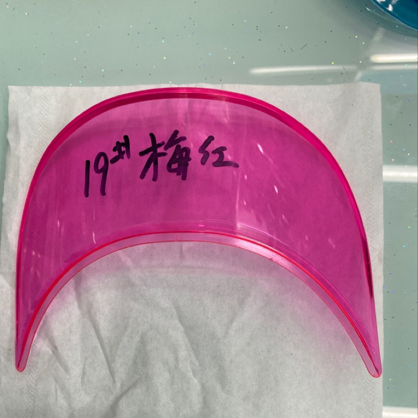 Rose Red Transparent Visor