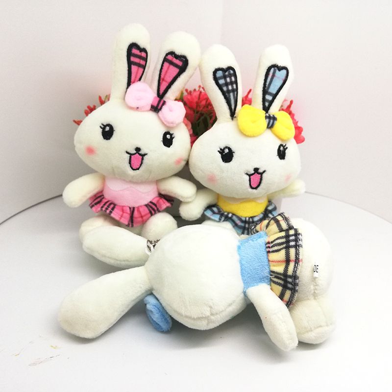 婚庆抛洒娃娃毛绒玩具可爱小兔公仔挂件布艺玩偶活动礼品包包挂饰详情图5