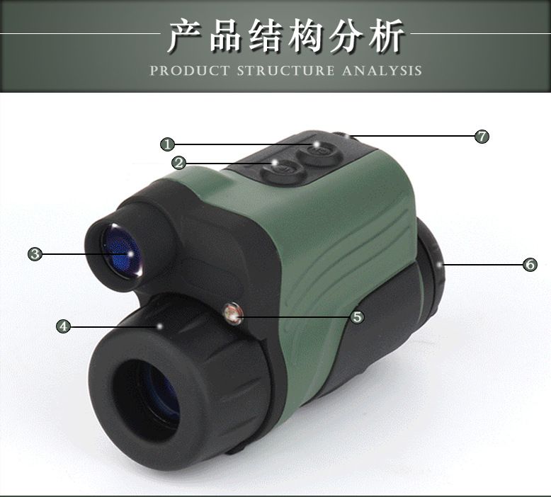 ZIYOUHU数码红外线夜视仪2x24高倍高清单筒望远镜拍照录像夜视镜详情图4