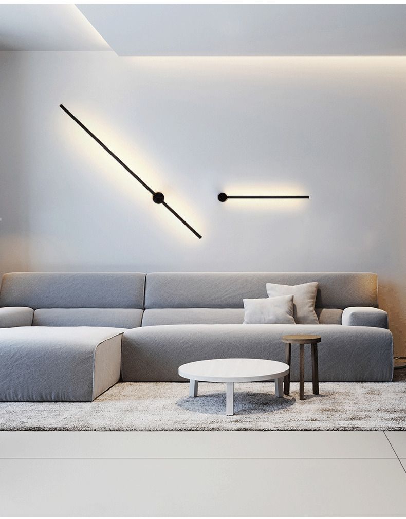 Light luxury minimalist line LED wall lamps, postmodern simplicity, corridor TV background wall, indoor wall lamps, bedroom lighting fixtures detail image 5