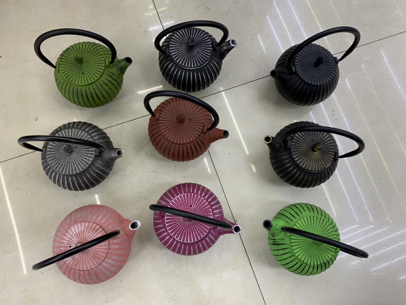 Factory Direct Wholesale Iron Pot Hotel Supplies Store Supplies Iron Pot Crafts Teapot Gift Set Old Iron Pot Enamel Tea Set Application Scenario