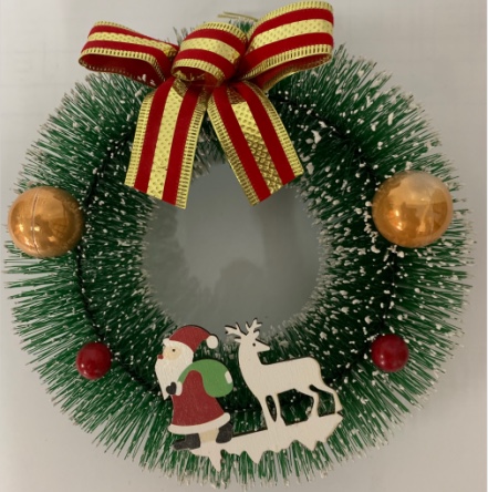 Shengfa industry and trade Christmas decoration wreath more than 20 cm size decoration door hanging thumbnail