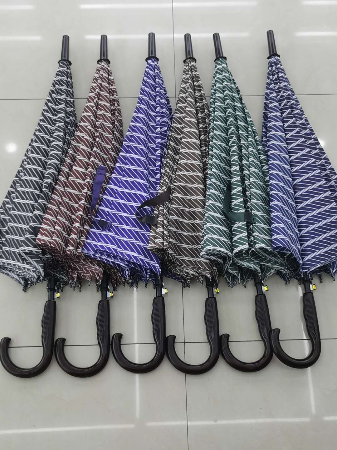 66Cmx10 Bone Automatic Straight Umbrella Adult Umbrella details Picture