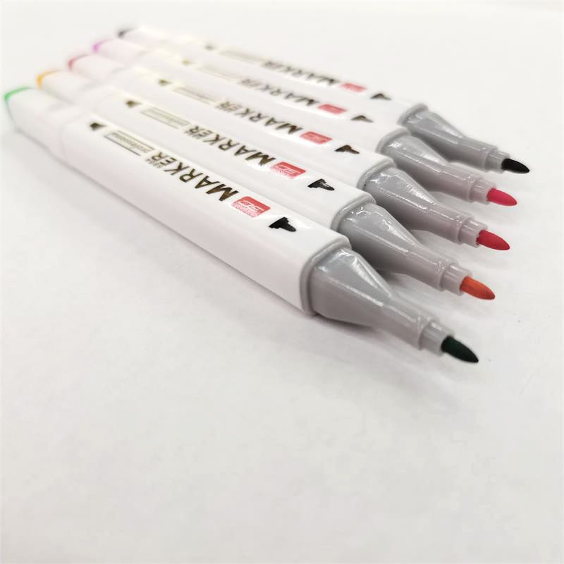 马克笔套装儿童绘画笔学生美术设计勾线笔双头油性彩色记号笔48色详情图15