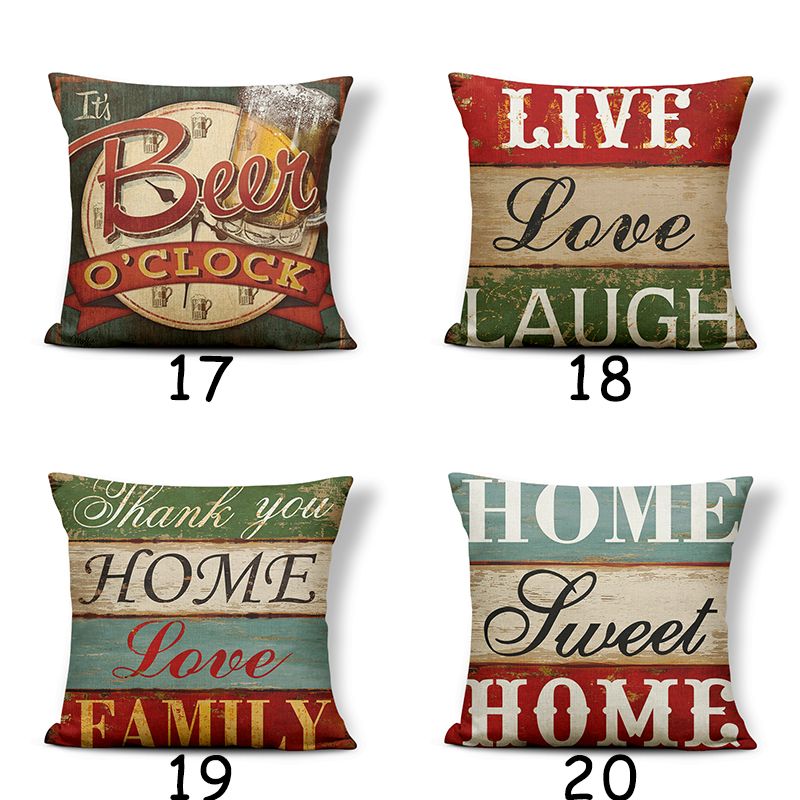 Geometric Text Color Pillowcase Cotton Hemp Butterfly Square Pillow Pillow Home Textile Fabric Soft Cushion Cover Custom Specification drawing