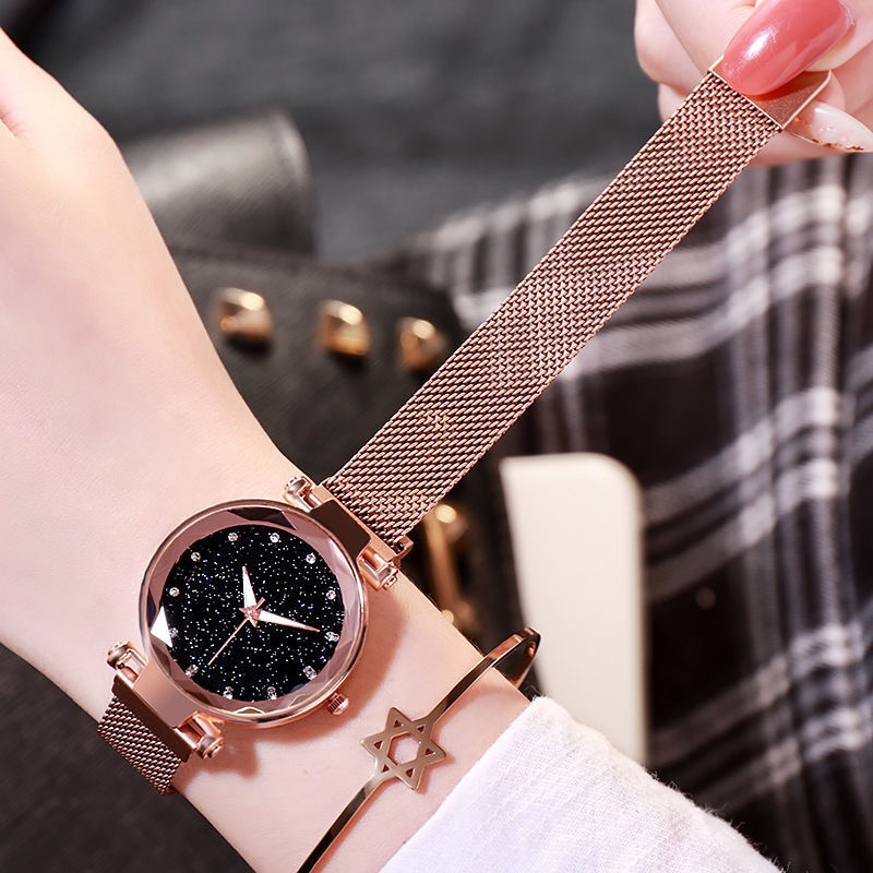 Women's fashion steel wire band magnet Douyin best-selling multi-color watch undefined