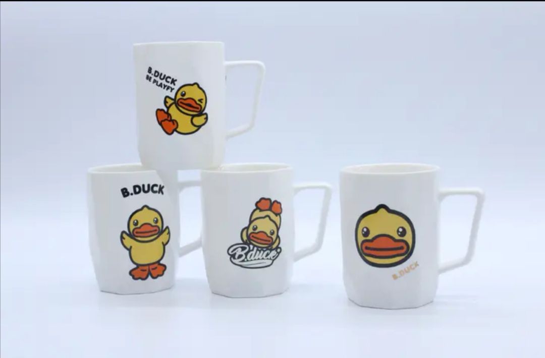 B.DUCK小黄鸭杯子陶瓷水杯卡通马克杯学生杯子详情图4