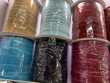 现货热销1cm彩色单面植绒带厂家天鹅绒丝绒带可定做2CM黑绒带双面