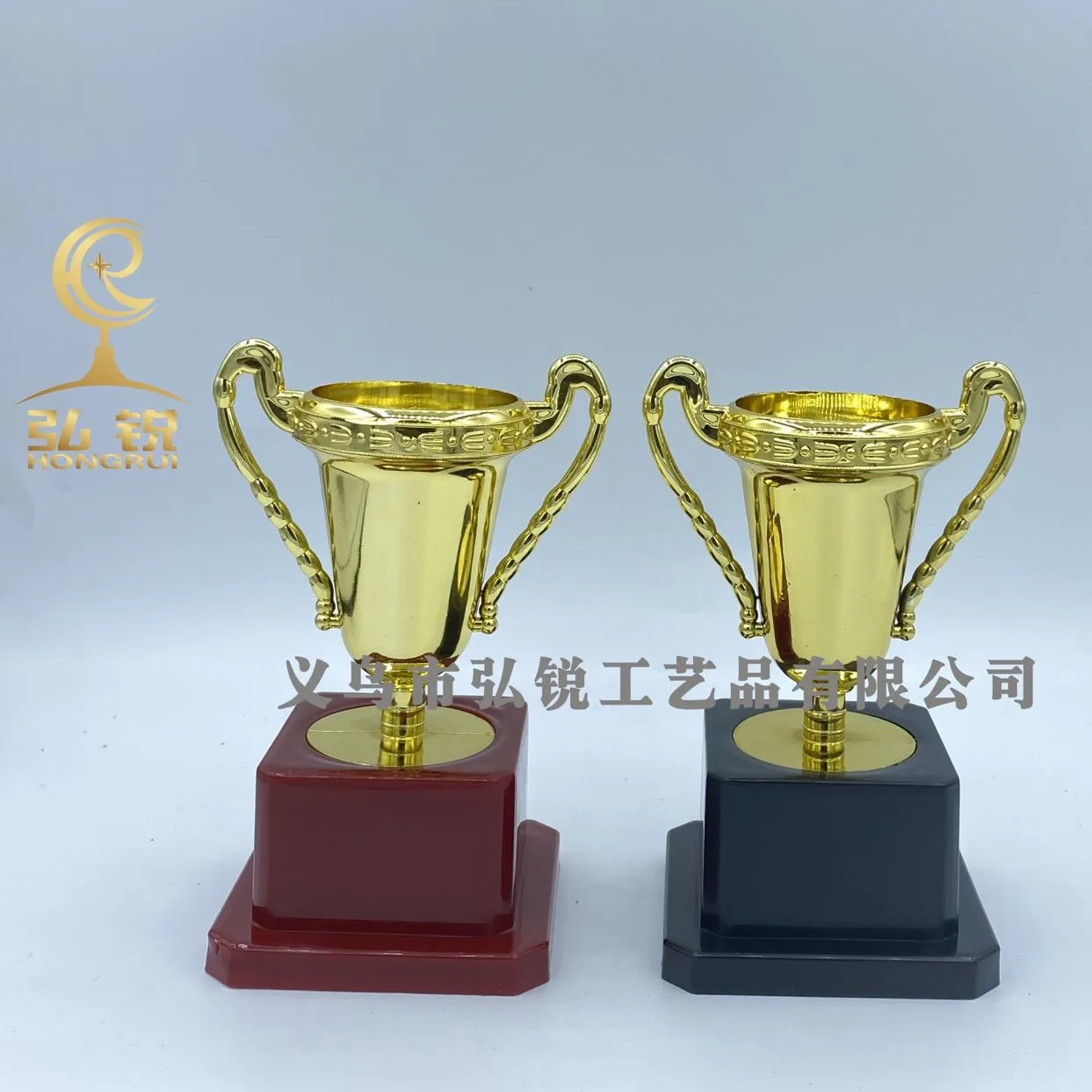 HL-014 5-inch square bottom trophy 12*8*6.5 plastic small trophy Reward Prize Wholesale customization detail image 2