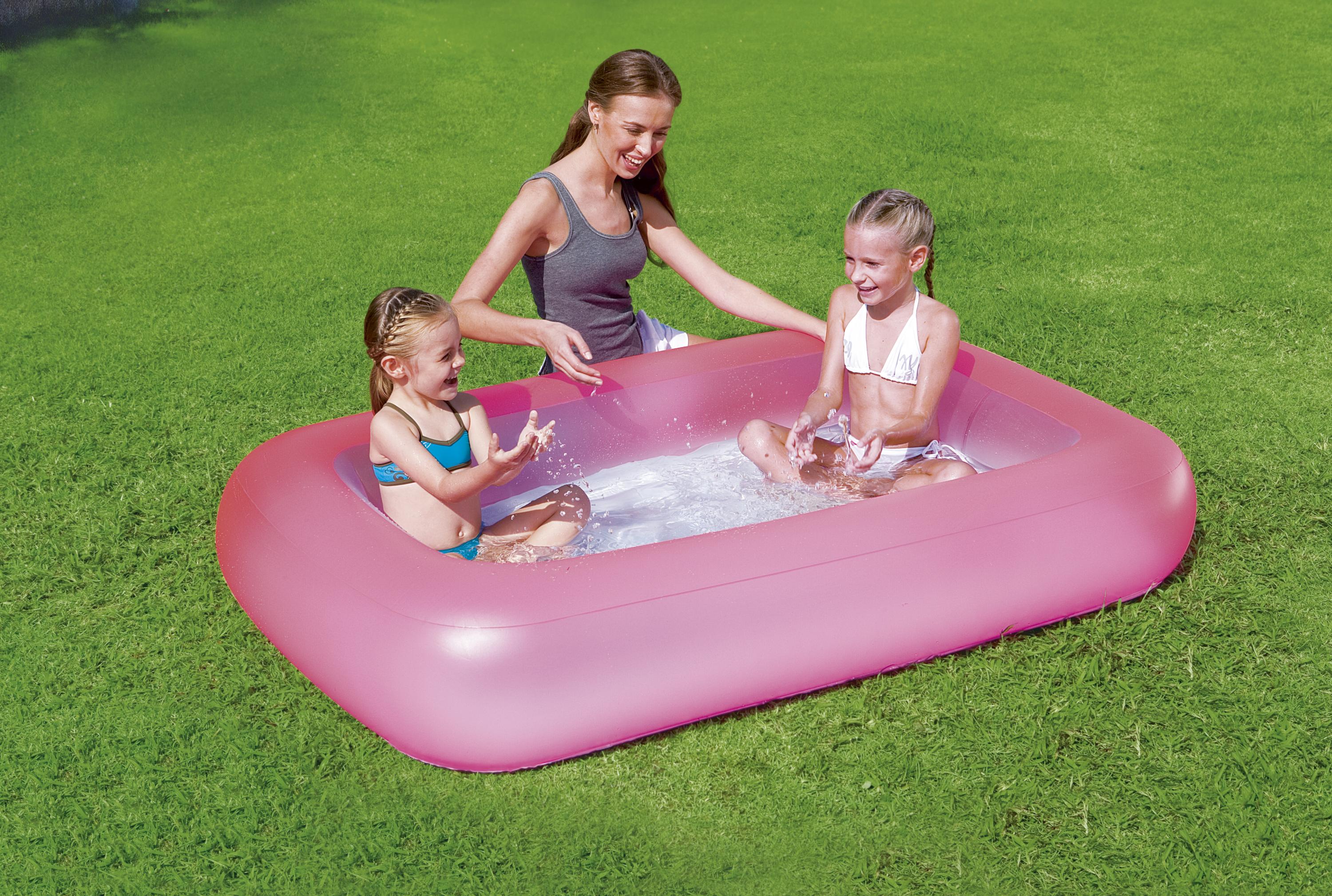 Bestway® 65"*41"*10"/1.65m*1.04m*25cm 51115儿童矩形水池详情图2