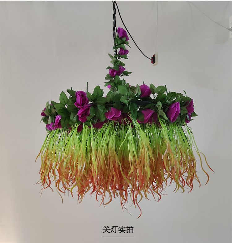 音乐餐厅吊灯复古美式民宿绿植装饰灯具酒吧酒馆咖啡厅工业风灯饰详情图6