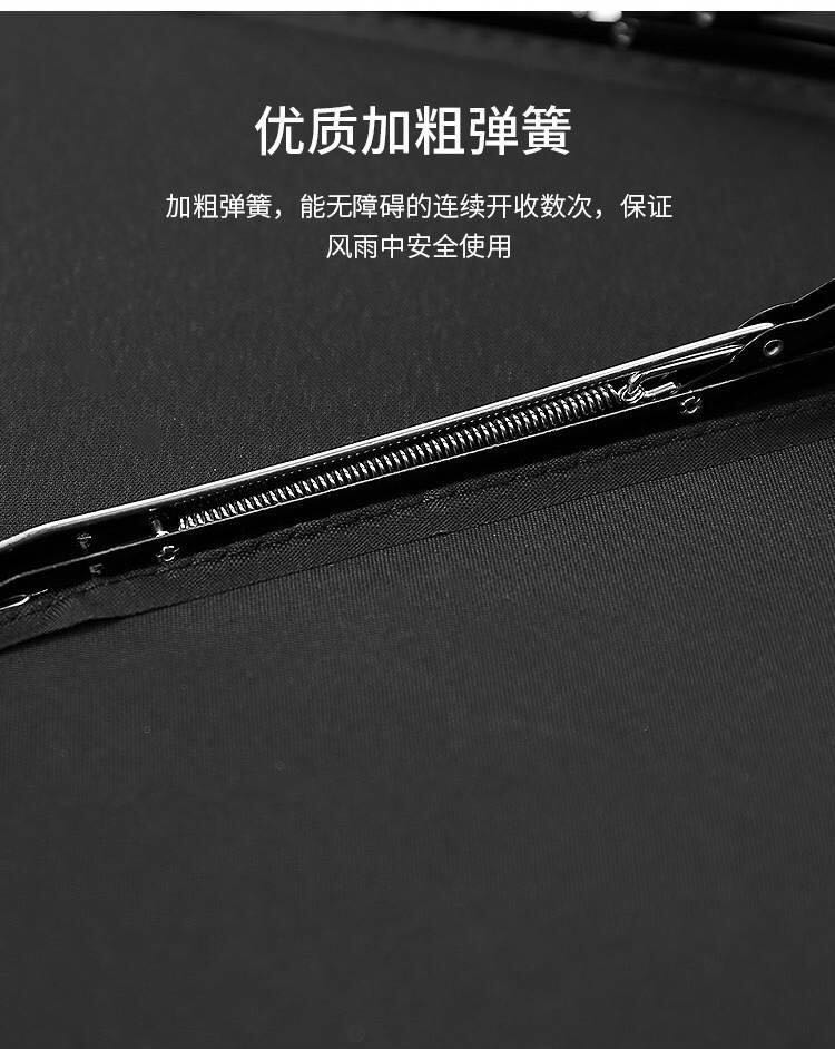 爆款全自动黑胶晴雨伞男女折叠三折伞10骨加固可定制广告logo详情图11