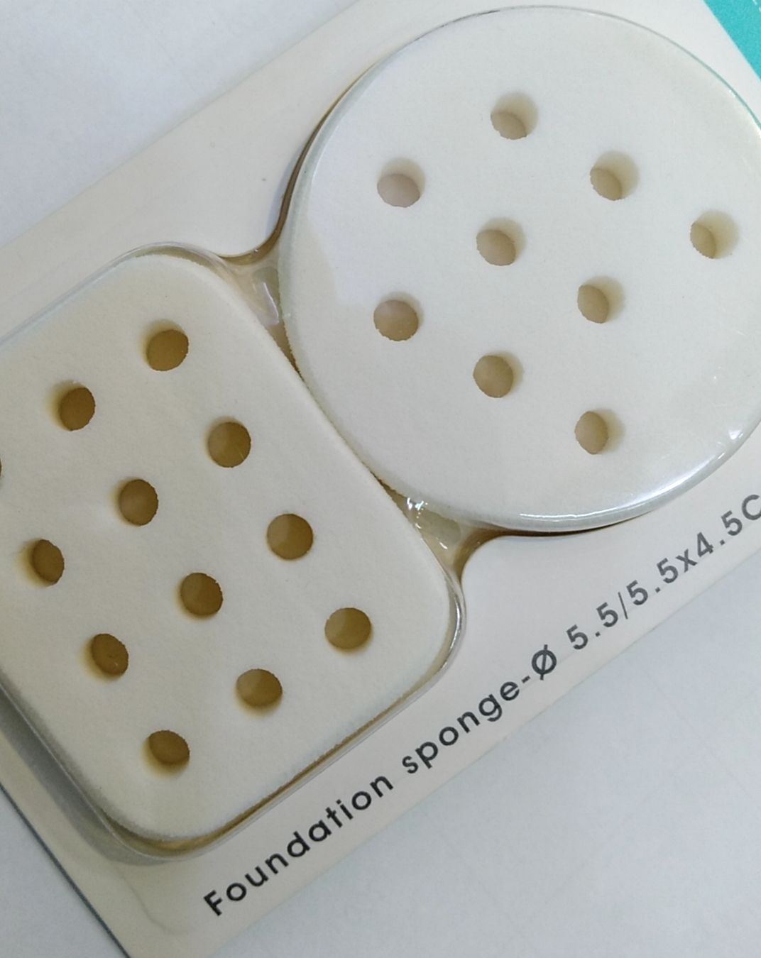 1 Square 1 Round Latex Ground Edge With Hole Lotus Root 55-44-7T- Suction Card White Specification drawing