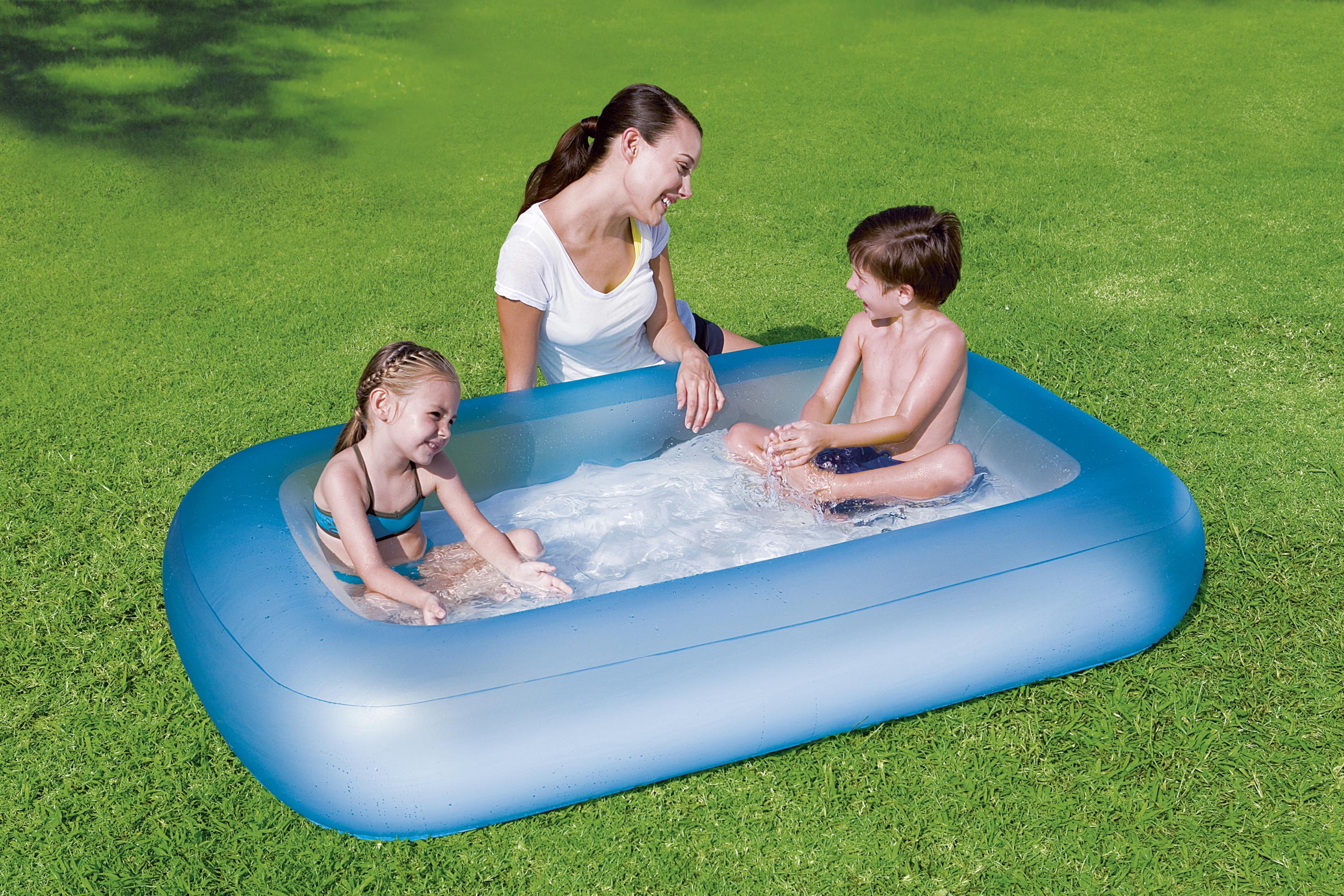 Bestway® 65"*41"*10"/1.65m*1.04m*25cm 51115儿童矩形水池产品图