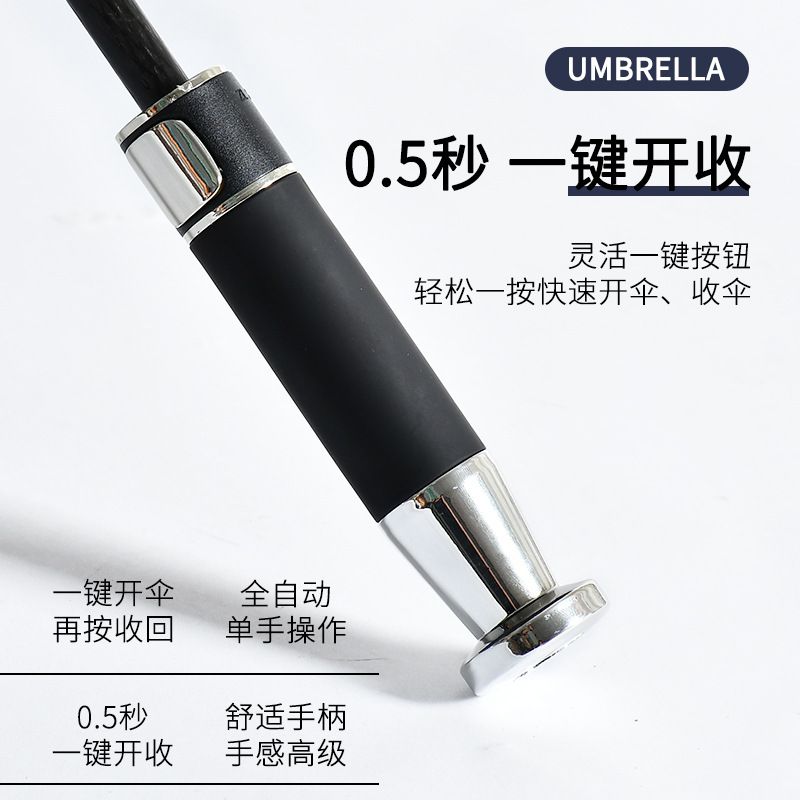 自动雨伞定制LOGO广告长柄晴雨伞超大号高端男士商务高尔夫礼品伞详情图8