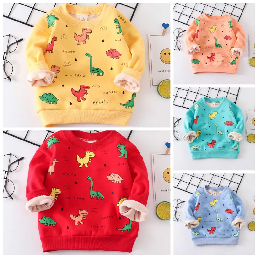 Five - color new cartoon print sweater children thumbnail