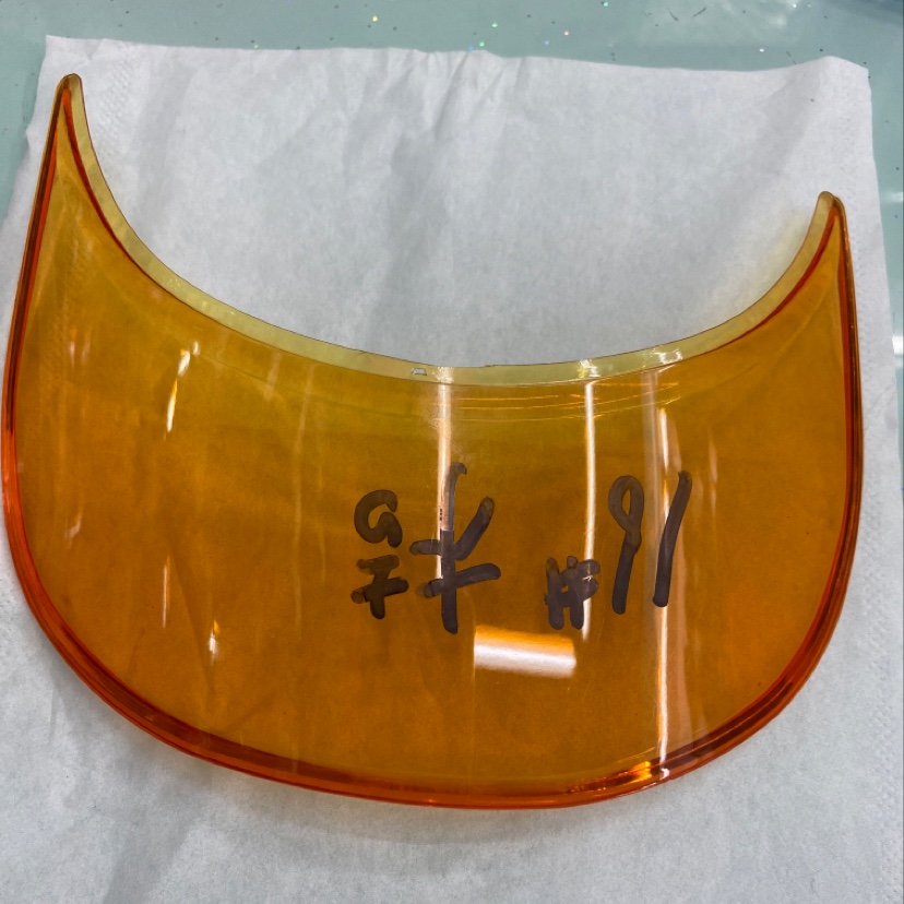 Orange Transparent Visor details Picture