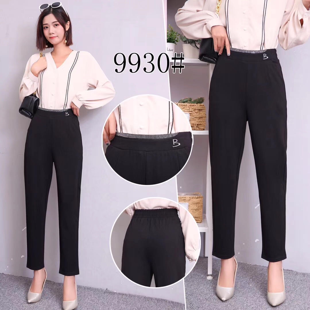 2020 Autumn Collection new genuine Qiaoqin Yuhua 8825 casual slimming skinny pants, Harun pants, 9-inch pants