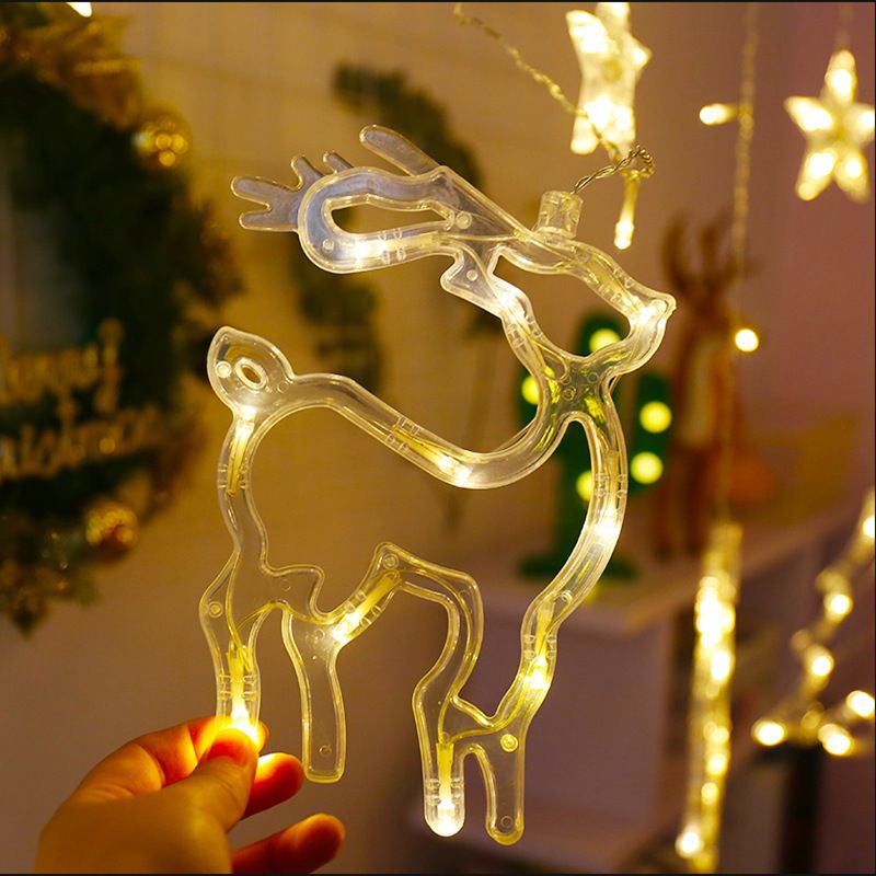 工厂直销圣诞树造型装饰灯串满天星霓虹灯节日户外防水LED小彩灯详情图2