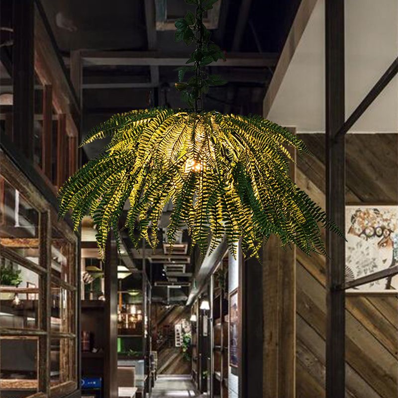Loft creative retro small chandelier single-head bar restaurant booth light simple creative corridor personalized green lighting