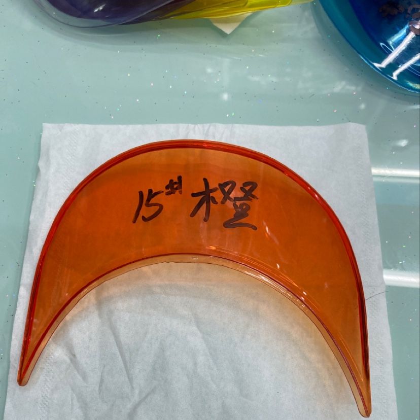 Orange Transparent Visor