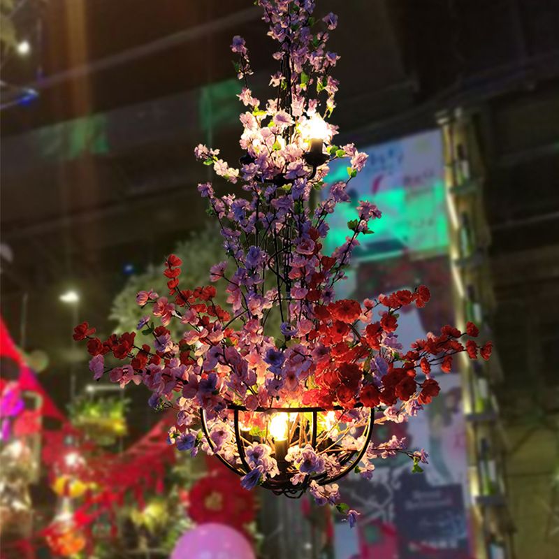Retro industrial shop commercial clothing store chandelier Bar Barber shop creative plant bar lamp restaurant chandelier