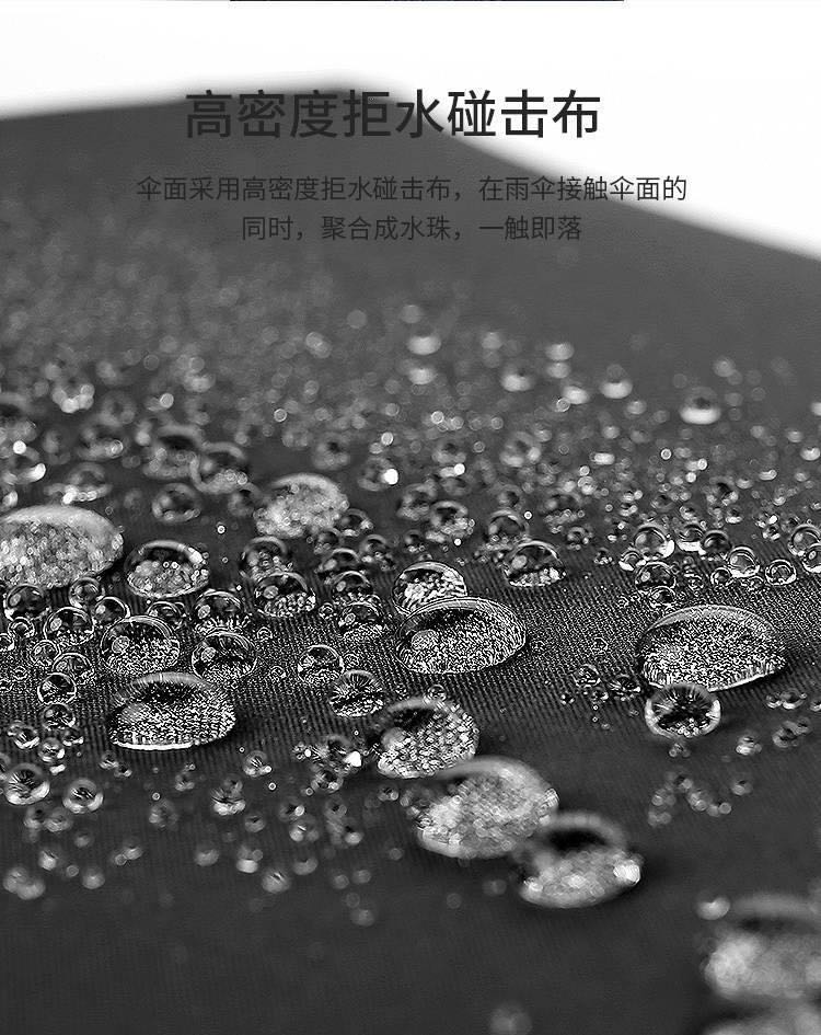 爆款全自动黑胶晴雨伞男女折叠三折伞10骨加固可定制广告logo详情图12