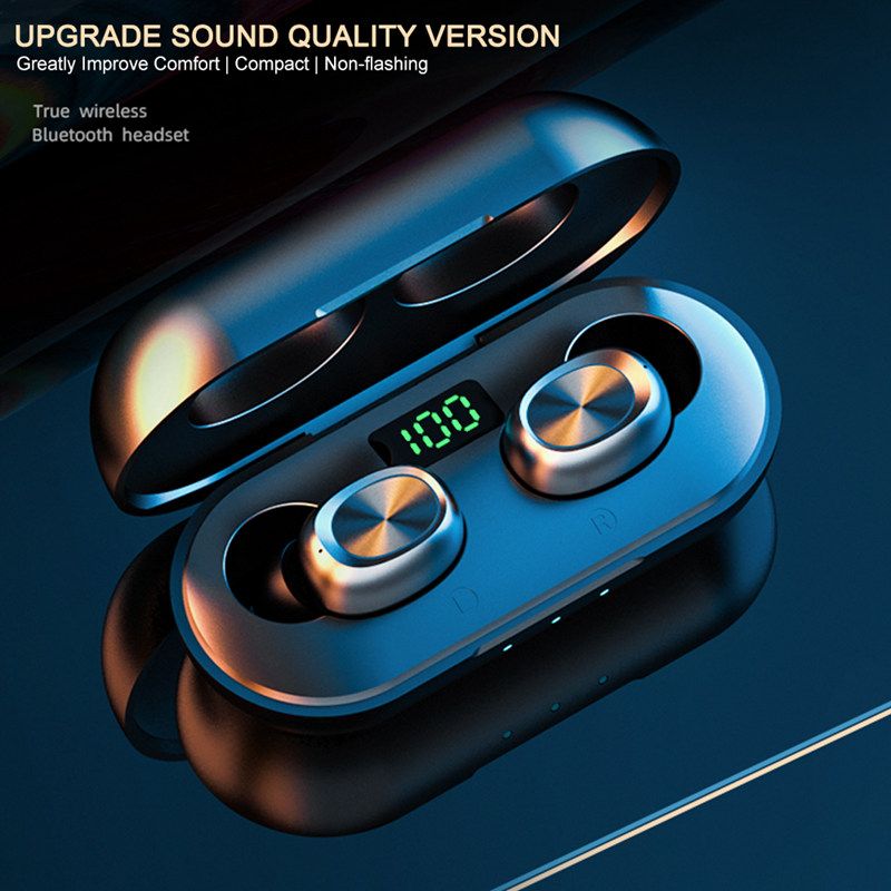 YEXIN's new B5 True wireless tws Dual ear LED Dual display NC 5.0 Sports Bluetooth headset