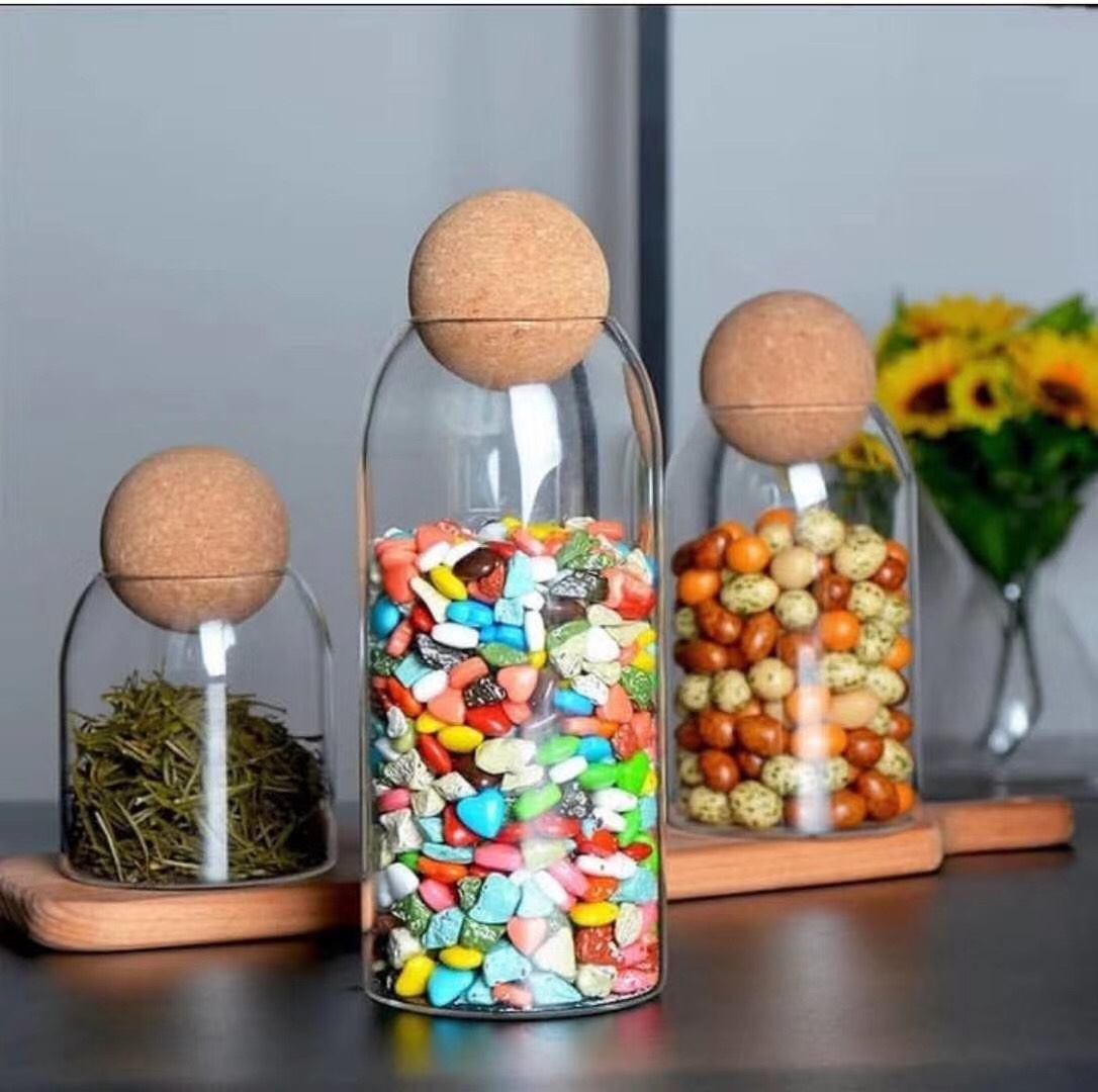 High borosilicate glass jar candy jar