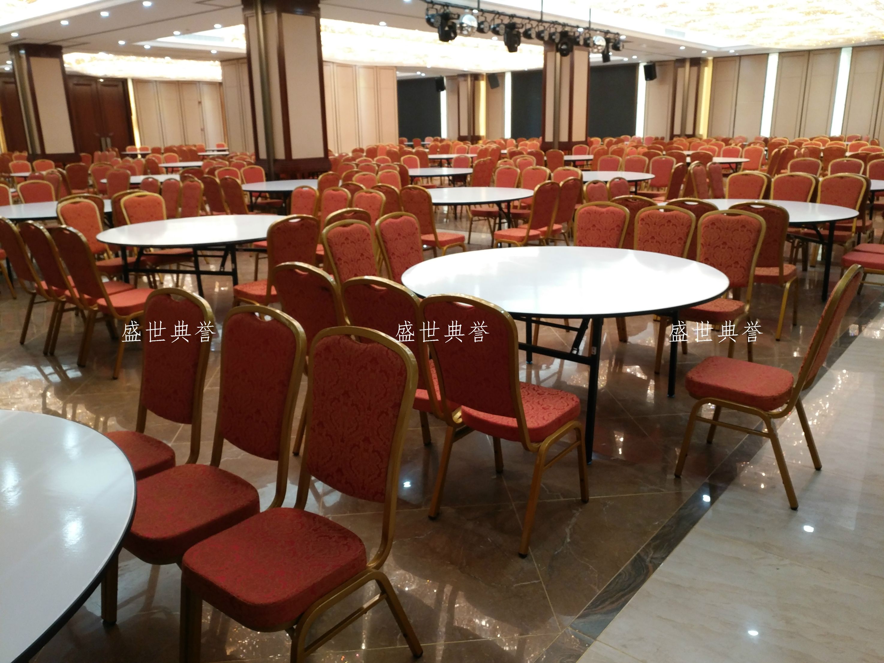 南京星级酒店宴会桌椅宴会厅会议中心家具订做婚庆酒席金属钢椅详情图10