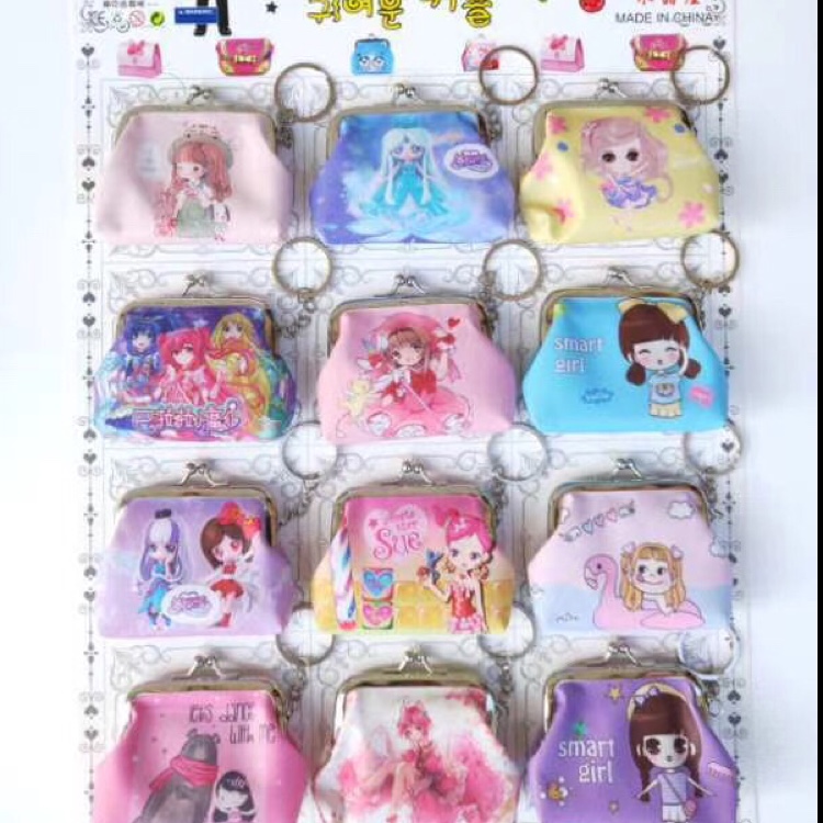 Street stall supply of children's toys 12 into children's cartoon zero wallet buckle bag