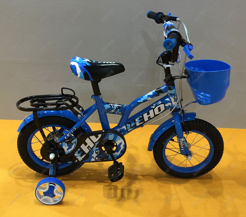 12 "camouflage children's bike with backseat basket thumbnail