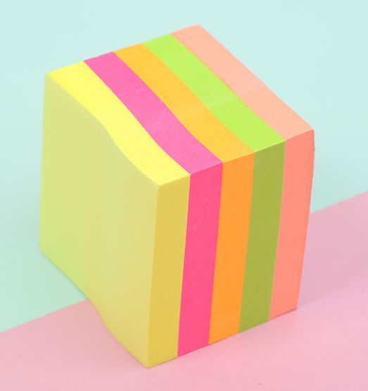 Sticky note/Fluorescent post-it note/post-it note/post-it note book/notebook/message/index note/post-it note Specification drawing