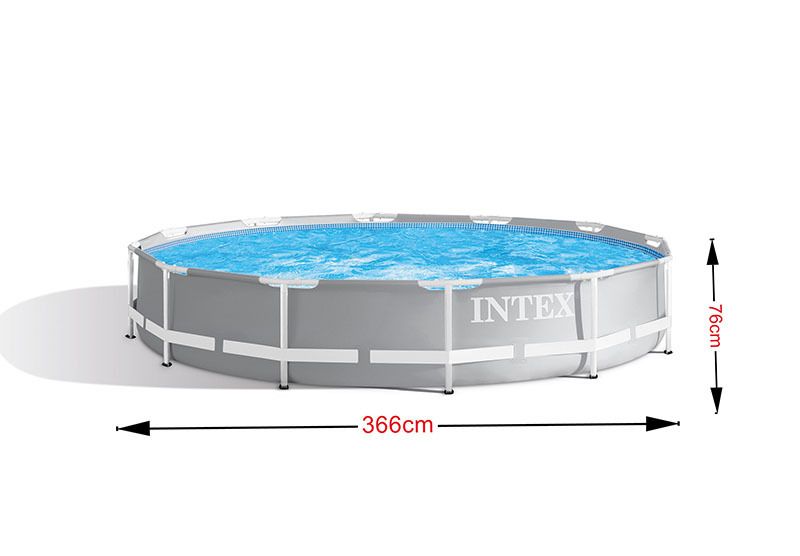 INTEX26712 circular tube frame pool set, Children's Extra-large mesh frame family swimming pool detail image 3