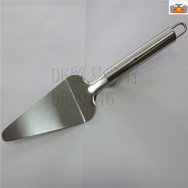 DF99146 Round tube cake spatula Stainless steel cheese spatula Pizza spatula Cake spatula cheese spatula Baking tools Cooking spatula Triangular cheese spatula DF TRADING HOUSE