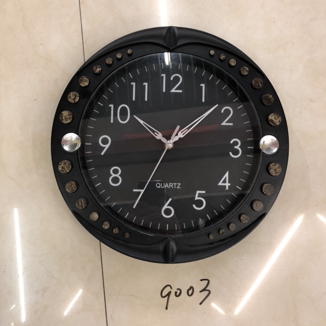 31CM wood grain wall clock