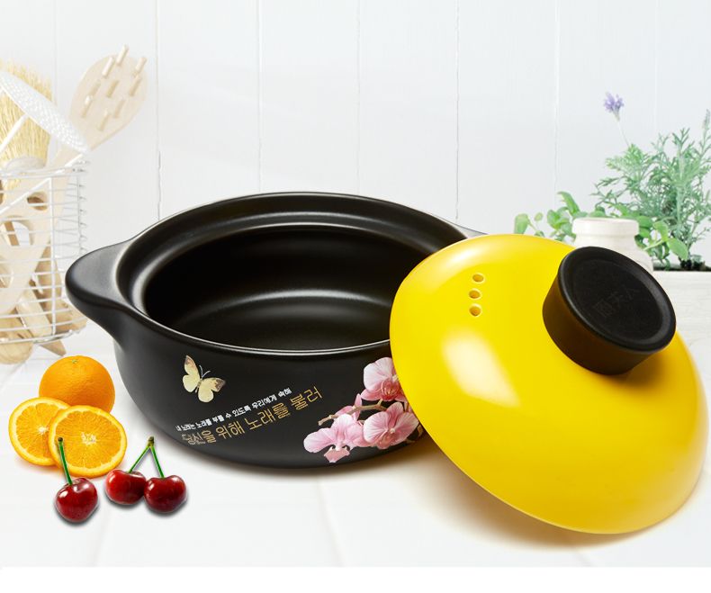 Kitchen Lady Ceramic Casserole Children's Casserole Heat Resistant Open Fire Direct Fire Color Korean details Picture