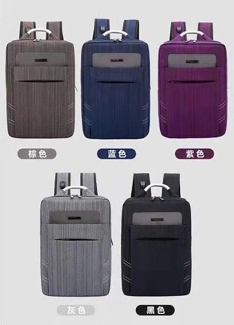 15.6寸笔记本电脑背包带USB数据线帆布书包61-320