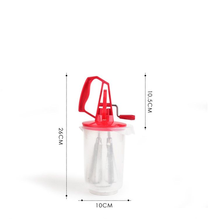 Egg beater, kitchen stirrer, hand-cranked semi-automatic stainless steel egg beater, double-head egg beater, factory direct sales Application Scenario