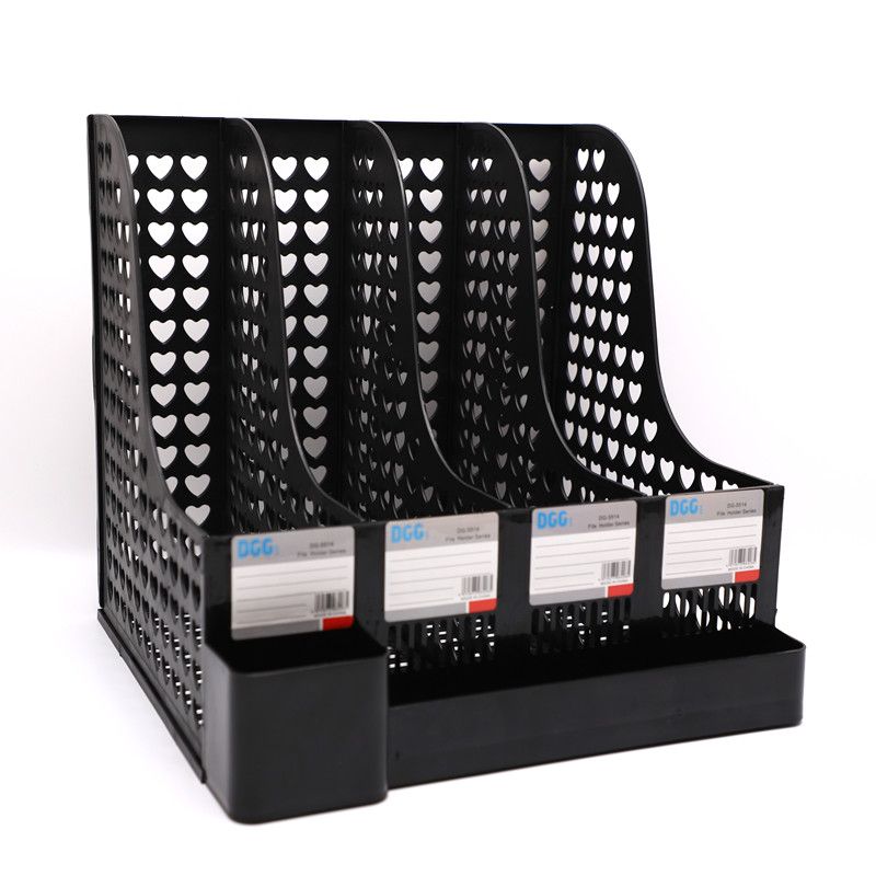 Storage box, vertical file rack, storage rack, file frame, document rack, office desktop storage rack, bookstand 5