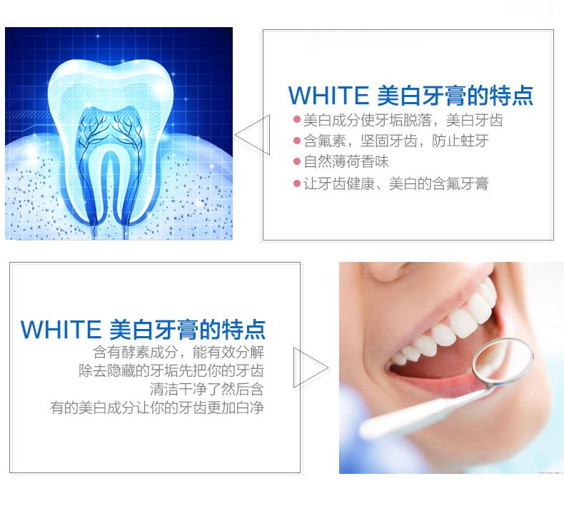 Japanese original LION WHITE Toothpaste for whitening, preventing cavities, removing yellowing, bad breath and stains 150g detail image 7