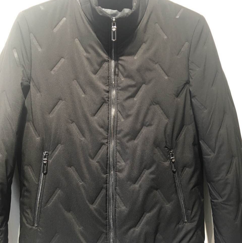 Men's black casual cotton jacket thumbnail