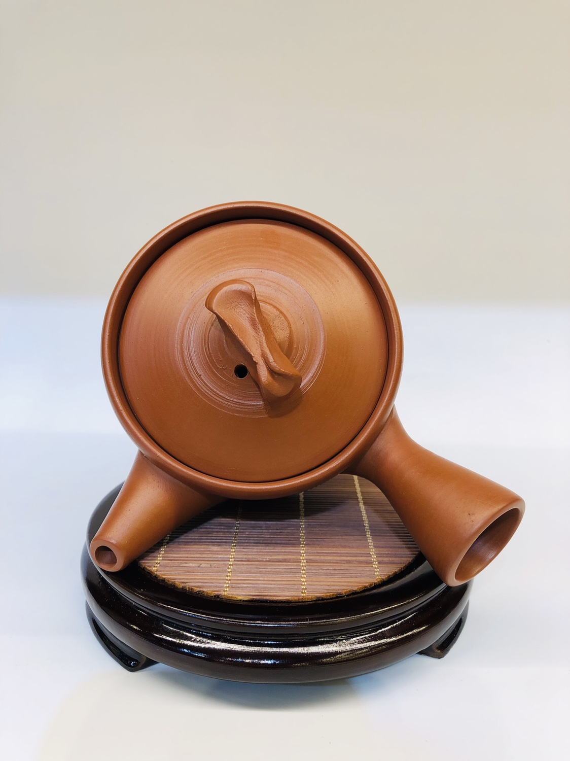 日本常滑烧老一辈 三仙时代之一 大名家 石仙 手捻灵芝摘 刻字 纯手工捻造 老朱泥料 泥料饱满油润细腻 详情图7