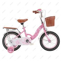 12 "Rose Fairy children's bicycle with back seat and basket