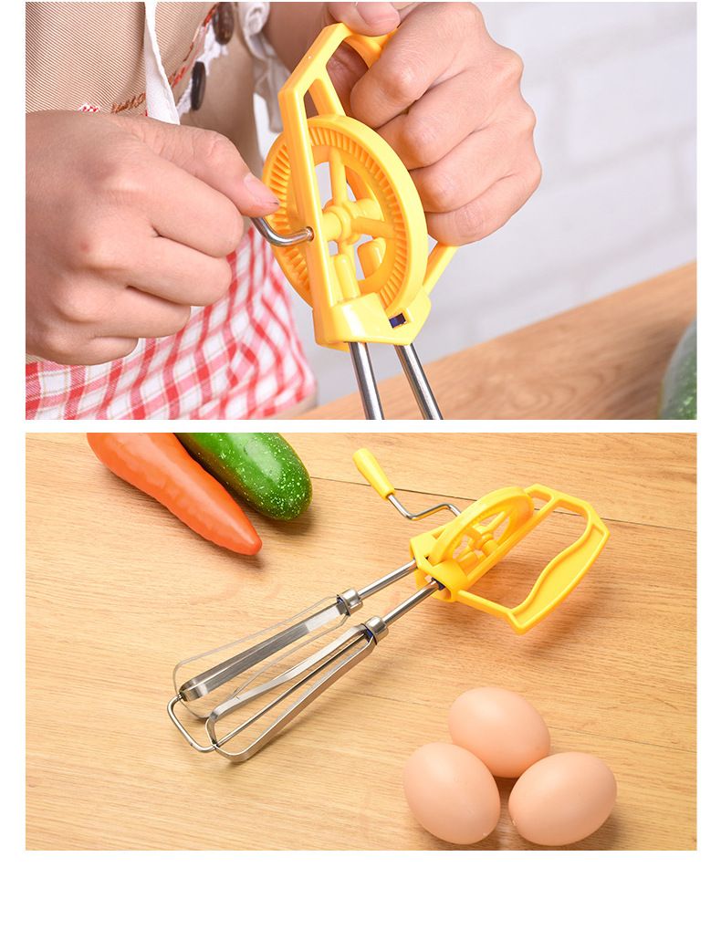 Egg beater, multi-functional hand-cranked egg beater, stirrer, household portable manual egg beater, factory direct sales detail image 6