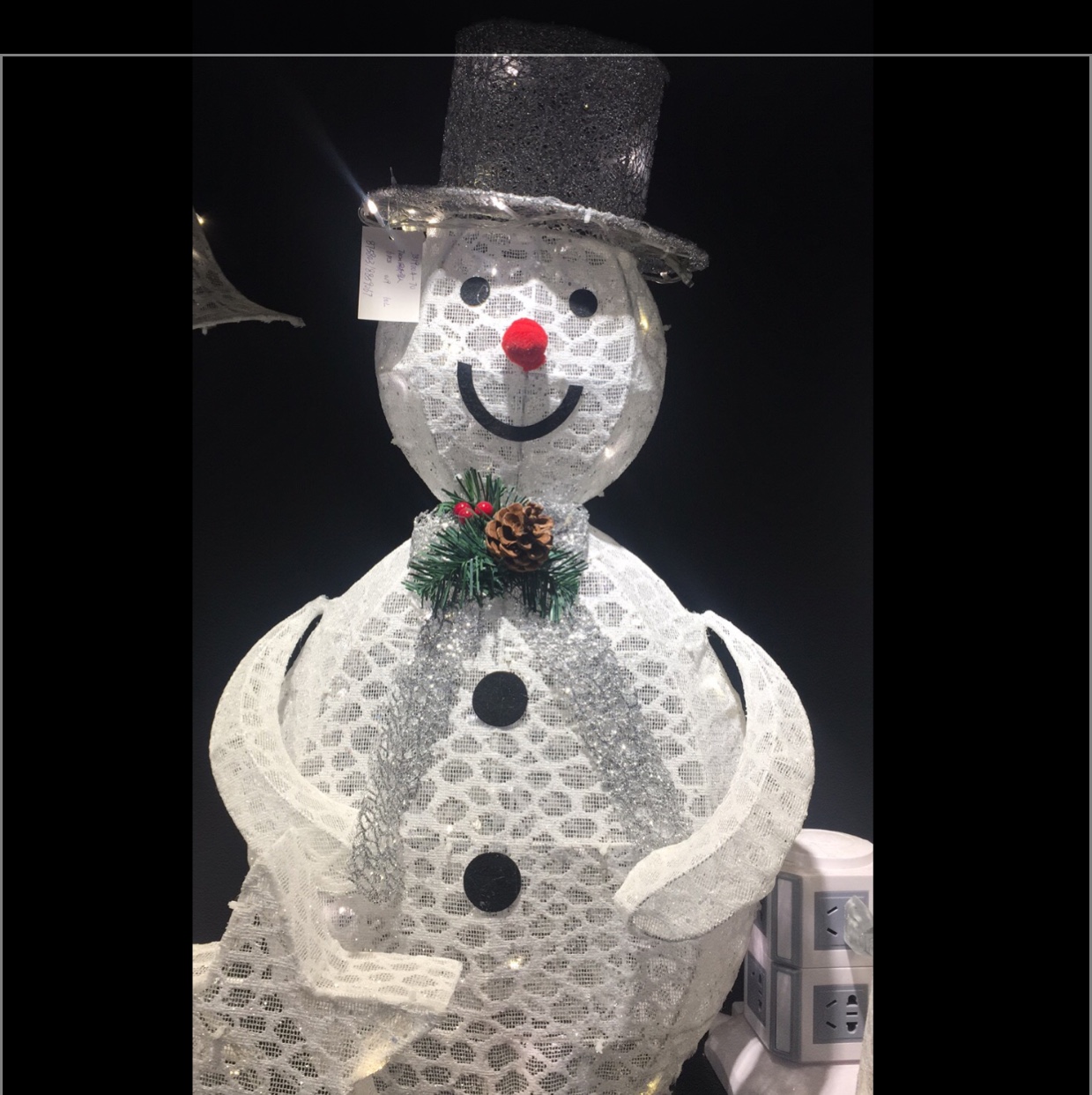 60CM Christmas snowman decoration light gift shopping mall cafe thumbnail
